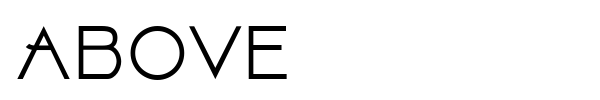 Above font preview